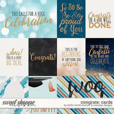 Congrats - Cards by Kristin Cronin-Barrow & WendyP Designs