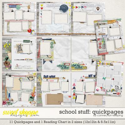 School Stuff Quick Pages by Connection Keeping