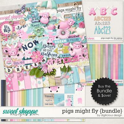 Pigs Might Fly {Bundle} by Digilicious Design