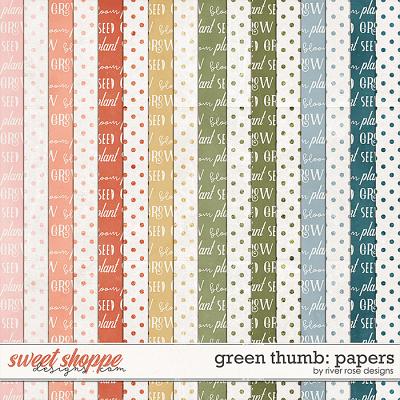Green Thumb: Papers by River Rose Designs
