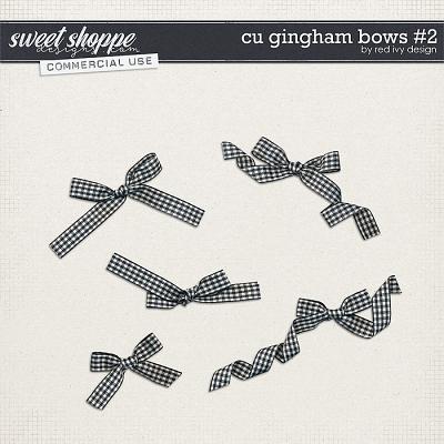 CU Gingham Bows #2 by Red Ivy Design