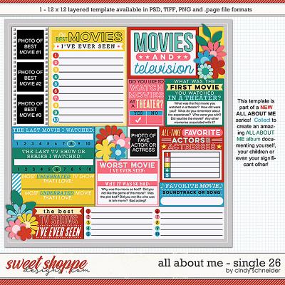 Cindy's Layered Templates - All About Me Single 26 by Cindy Schneider