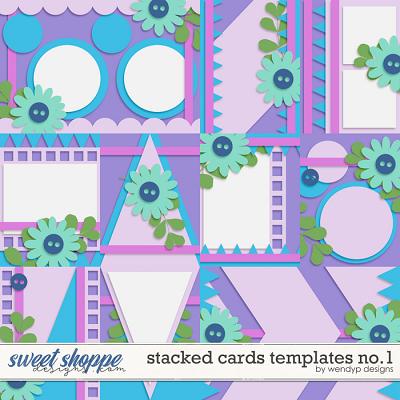 Stacked cards templates no.1 by WendyP Designs