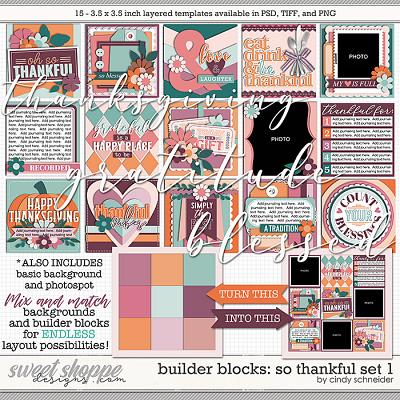 Cindy's Layered Templates - Builder Blocks: So Thankful Set 1 by Cindy Schneider