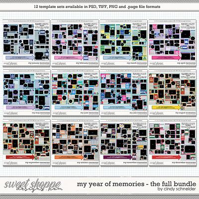 Cindy's Layered Templates - My Year of Memories: The Full Bundle by Cindy Schneider