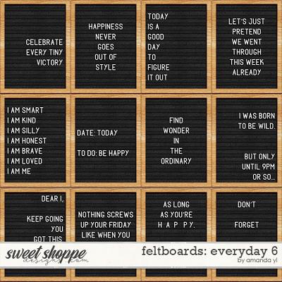 Feltboards: everyday 6 by Amanda Yi