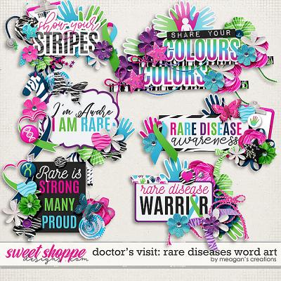Doctor's Visit: Rare Diseases Word Art by Meagan's Creations