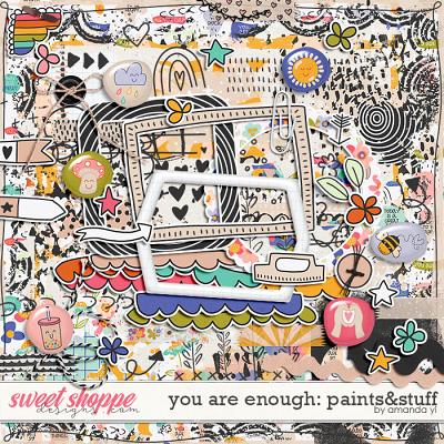 You are enough: paints&stuff by Amanda Yi