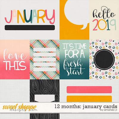 12 Months: January Cards by Amanda Yi