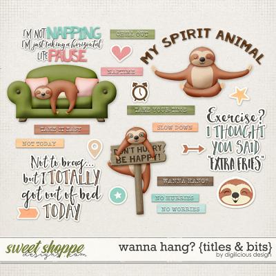 Wanna Hang? {Titles & Bits} by Digilicious Design