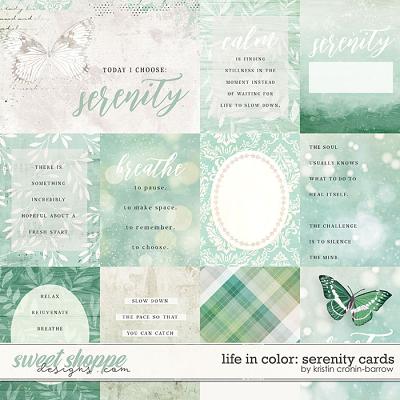 Life in Color: Serenity Cards by Kristin Cronin-Barrow