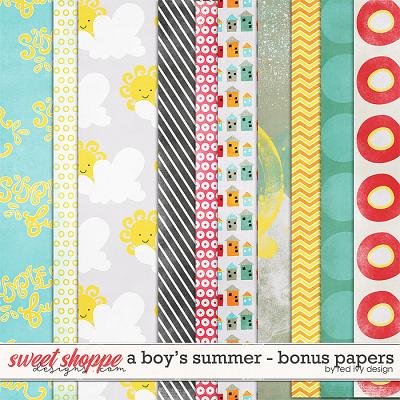 A Boy's Summer - Bonus Papers by Red Ivy Design