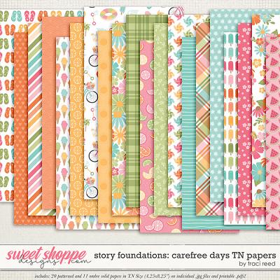 Story Foundations: Carefree Days TN Papers by Traci Reed