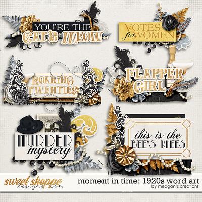 Moment in Time: 1920s Word Art by Meagan's Creations