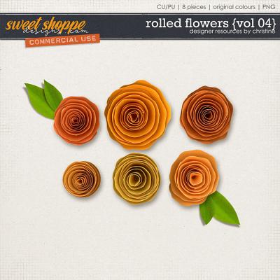 Rolled Flowers {Vol 04} by Christine Mortimer