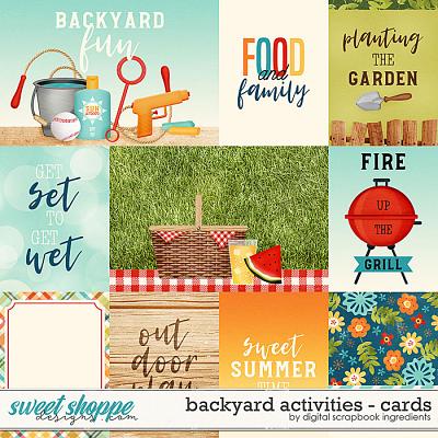 Backyard Activities | Cards by Digital Scrapbook Ingredients