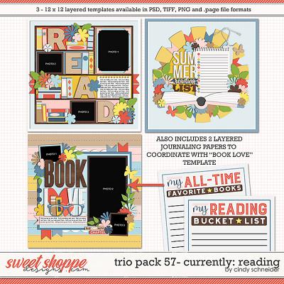 Cindy's Layered Templates - Trio Pack 57: Currently: Reading by Cindy Schneider