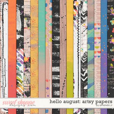 Hello August: artsy papers by Amanda Yi