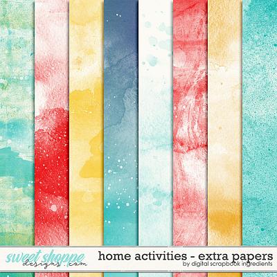 Home Activities | Extra Papers by Digital Scrapbook Ingredients