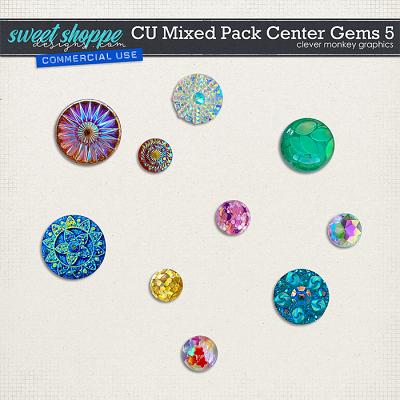 CU Mixed Pack Center Gems 5 by Clever Monkey Graphics  
