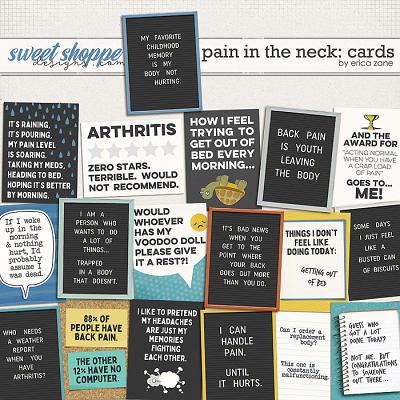Pain in the Neck: Cards by Erica Zane