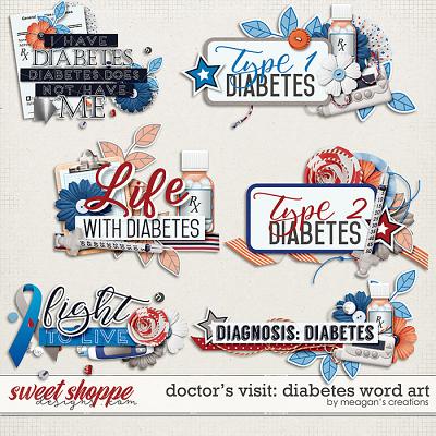 Doctor's Visit: Diabetes Word Art by Meagan's Creations