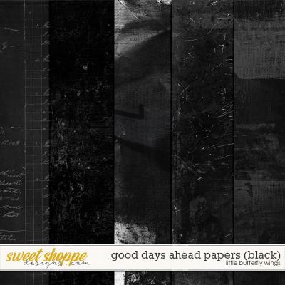 Good days ahead papers (black) by Little Butterfly Wings