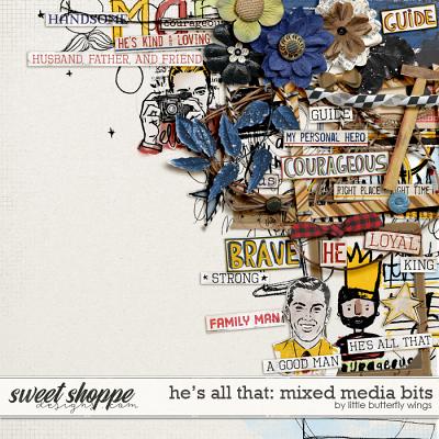 He's all that: mixed media bits by Little Butterfly Wings