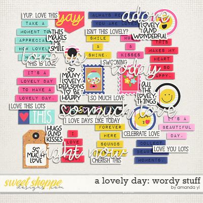 A lovely day: wordy stuff by Amanda Yi