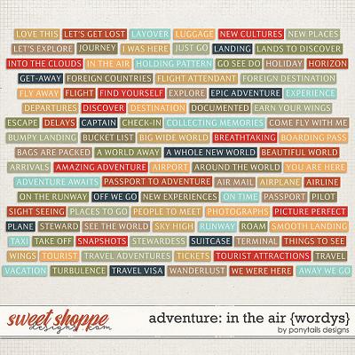 Adventure: In the Air Wordys by Ponytails