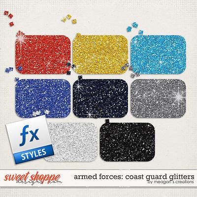Armed Forces: Coast Guard Glitters by Meagan's Creations