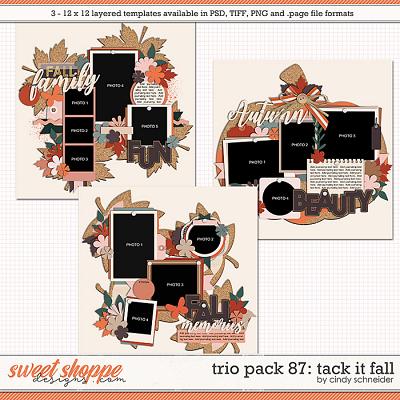 Cindy's Layered Templates - Trio Pack 87: Tack It Fall by Cindy Schneider