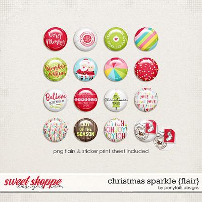 Christmas Sparkle Flair by Ponytails