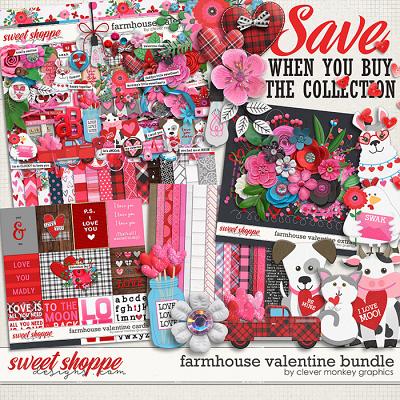 Farmhouse Valentine Bundle by Clever Monkey Graphics
