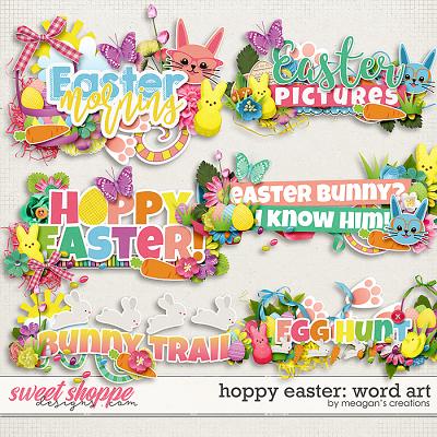 Hoppy Easter: Word Art by Meagan's Creations