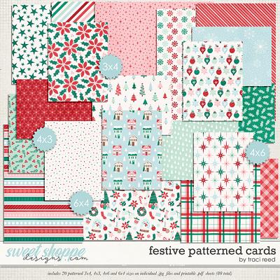 Festive Patterned Cards by Traci Reed
