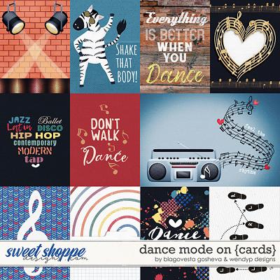 Dance mode on - cards by Blagovesta Gosheva & WendyP Designs