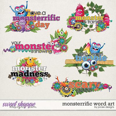 Monsterrific Word Art by JoCee Designs