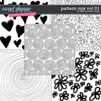 Pattern Mix vol.01 - Overlays by Little Butterfly Wings