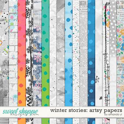 Winter Stories: artsy papers by Amanda Yi