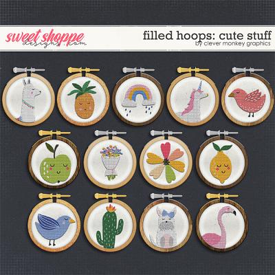 Filled Hoops - Cute Stuff by Clever Monkey Graphics