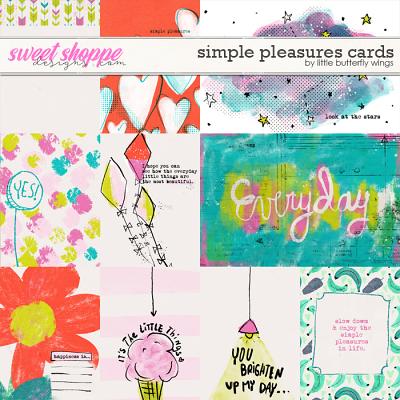 Simple Pleasures cards by Little Butterfly Wings
