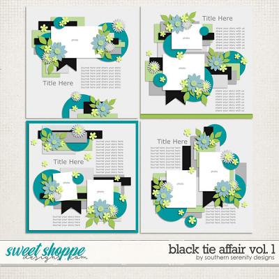 Black Tie Afair Vol 1 Layered Templates by Southern Serenity Designs