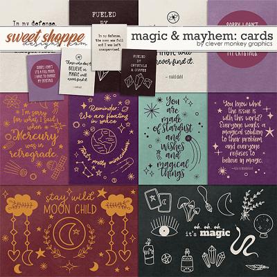 Magic & Mahem Cards by Clever Monkey Graphics