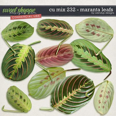 CU Mix 232 - Maranta Leafs by WendyP Designs