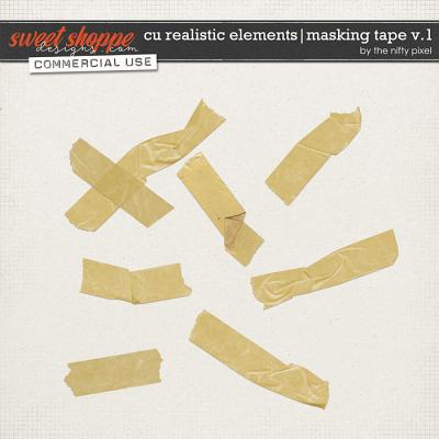 CU REALISTIC ELEMENTS | MASKING TAPE V.1 by The Nifty Pixel