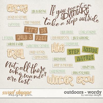 Outdoors - wordy by WendyP Designs