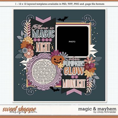 Cindy's Layered Templates - Magic & Mayhem by Cindy Schnneider