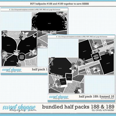 Cindy's Layered Templates - Bundled Half Packs #188-189 by Cindy Schneider