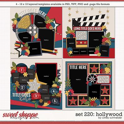 Cindy's Layered Templates - Set 220: Hollywood by Cindy Schneider